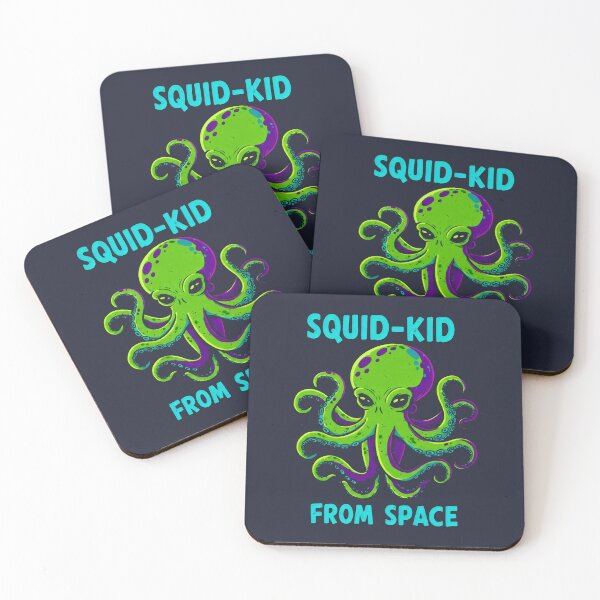 Item preview, Striking Lime and Purple Cosmic Octopus designed and sold by SplashTastic.