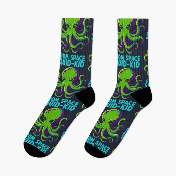 Item preview, Striking Lime and Purple Cosmic Octopus designed and sold by SplashTastic.