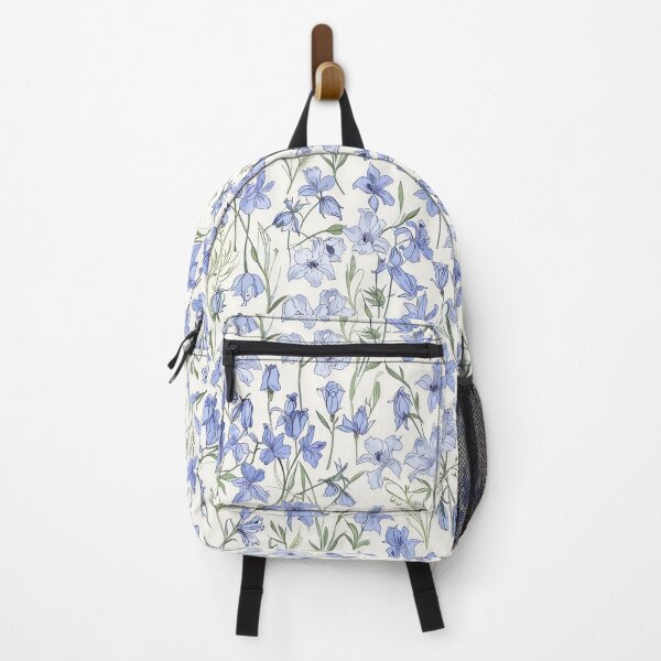 Item preview, Blue Wildflower Pattern With Delicate Lavender Blooms and Green Stems designed and sold by CoolPixels.