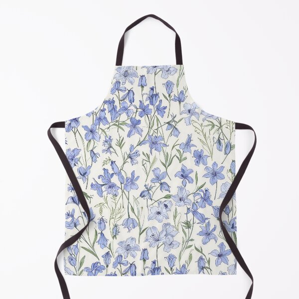 Item preview, Blue Wildflower Pattern With Delicate Lavender Blooms and Green Stems designed and sold by CoolPixels.