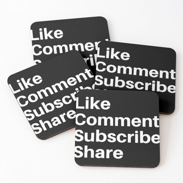 Item preview, Like Comment Subscribe Share designed and sold by CorneliaHyypia.