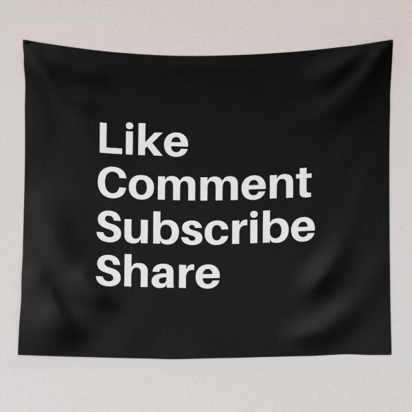 Item preview, Like Comment Subscribe Share designed and sold by CorneliaHyypia.