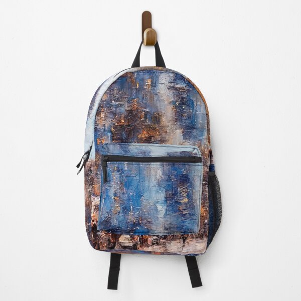Item preview, Dynamic Abstract Cityscape: Impasto Urban Street Scene designed and sold by LanaGustavsson.