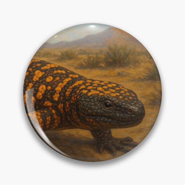 Item preview, Desert Gila Monster Illustration – Heloderma Suspectum Wildlife designed and sold by NocturnalNook.