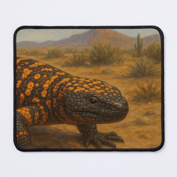 Item preview, Desert Gila Monster Illustration – Heloderma Suspectum Wildlife designed and sold by NocturnalNook.