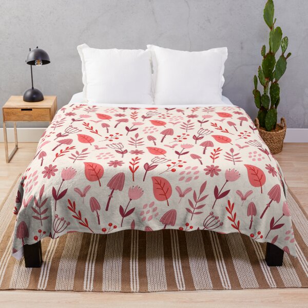 Item preview, Pink Botanical Floral Pattern designed and sold by QuietBloom80.