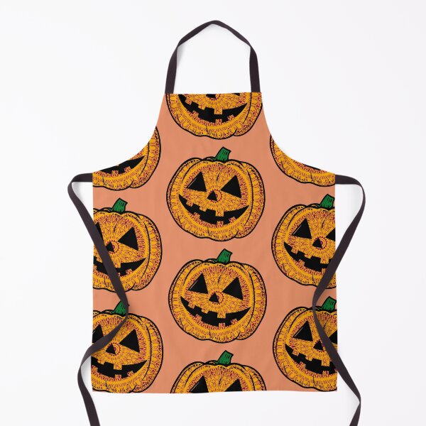 Item preview, Scary orange carved mandala pumpkin face spooky scary Adorable autumn seasonal orange fall pumpkin designed and sold by DivineMandala.