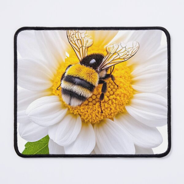 Item preview, Bee on White Daisy Flower, Close-up Bee on White Daisy Blossom, Bee on White Daisy Isolated for Nature Background, Environmental Education, Agriculture & Pollination designed and sold by MamaDong.