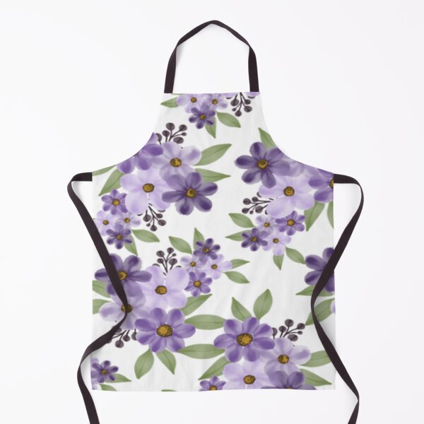 Item preview, Floral Design 258 Purple Blossom Pattern Watercolor designed and sold by Kimmi graphics.