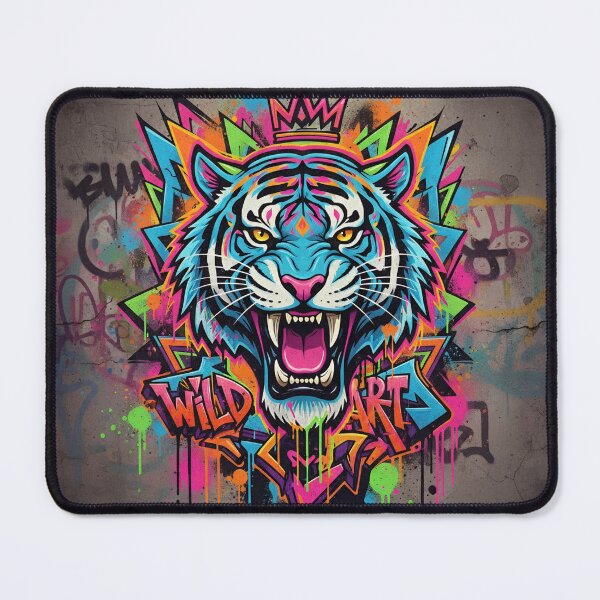 Item preview, Wild Urban Roar - Neon Graffiti Tiger King designed and sold by Kash3f.