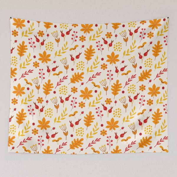 Item preview, Autumn Foliage and Berries Pattern designed and sold by QuietBloom80.