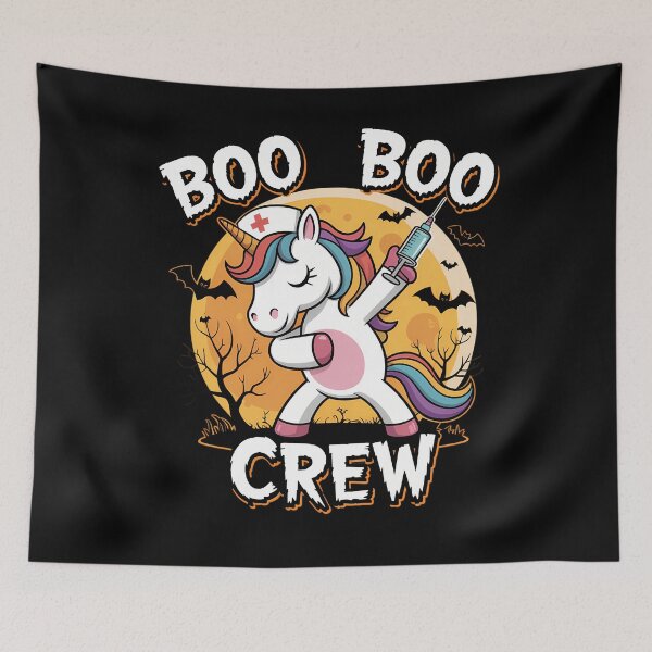Item preview, Boo Boo Crew Ghost Nurse Unicorn Halloween Custome Nursing designed and sold by JonBarnes22.