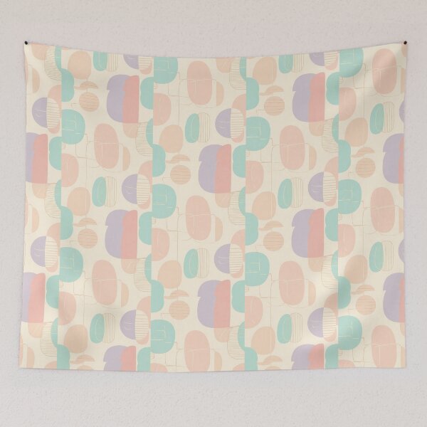 Item preview, Geometric Shapes, Abstract Pastel Modern, Light Theme,  Abstract Stylize, Repeated Texture Pattern (image size 8320x12480) designed and sold by Digital-Davinci.
