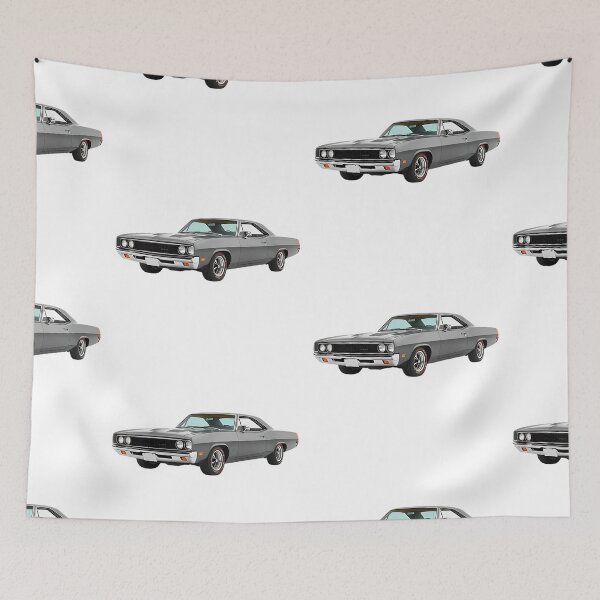 Item preview, Classic Muscle Car Gray Vintage Artwork designed and sold by JavisSRDesign.