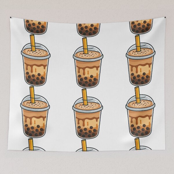 Item preview, Brown Sugar Bubble Tea Cartoon Drink designed and sold by ArtfulWeave.