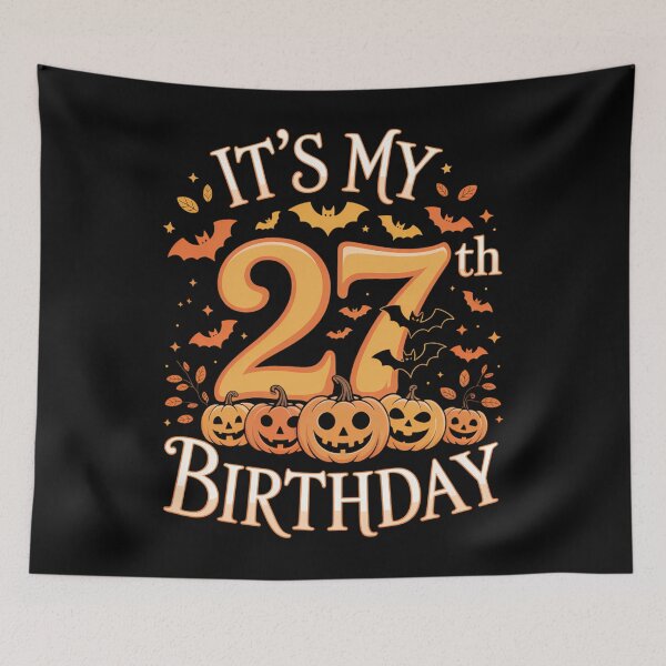 Item preview, Boo It's My 27th Birthday Halloween Pumpkin 27 Years Old designed and sold by JulienAureo.