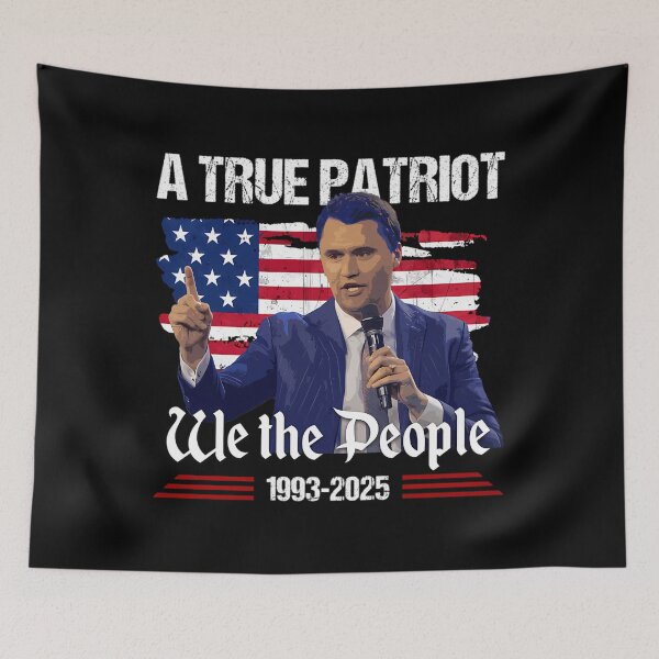 Item preview,  A True Patriot Charlie Kirk American Flag designed and sold by JoelAnsaris.
