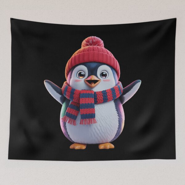 Item preview, Christmas Lights Penguin Wearing Xmas Hat Penguin Lovers designed and sold by Bandikonsalez.