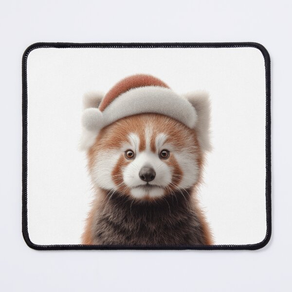 Item preview, Red Panda with Christmas Hat – Festive Red Panda Xmas Design designed and sold by LazyOwlStore.