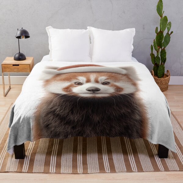 Item preview, Red Panda with Christmas Hat – Festive Red Panda Xmas Design designed and sold by LazyOwlStore.