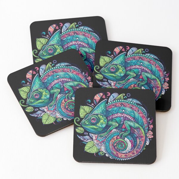 Item preview, Colorful Chameleon designed and sold by Funny Vintage Stickers And T-Shirts.