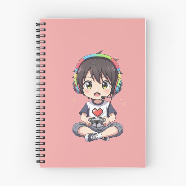 Item preview, Rainbow Headset Hero: Adorable Chibi Gamer Ready to Play and Win designed and sold by bvdesignart.