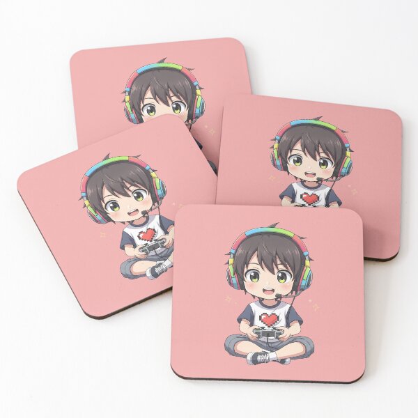 Item preview, Rainbow Headset Hero: Adorable Chibi Gamer Ready to Play and Win designed and sold by bvdesignart.