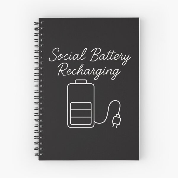 Item preview, Social Battery Recharging Funny Introvert Minimalist designed and sold by Lethorian.