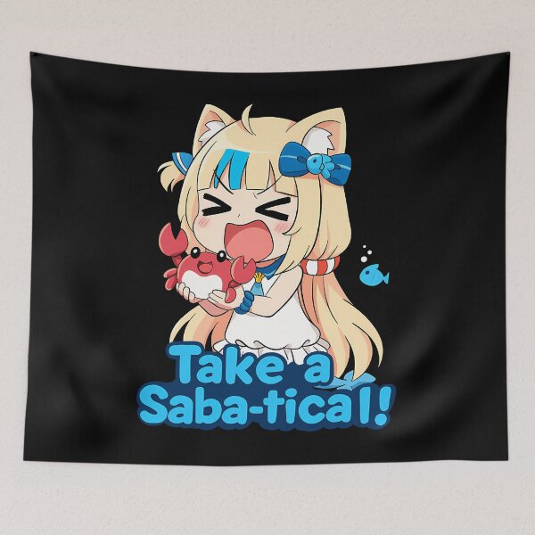 Item preview, Sameko Saba Vtuber Take A Saba-Tical Mario Party Sticker designed and sold by Mateoabichj.