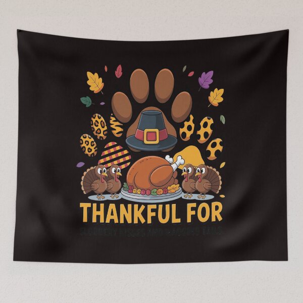 Item preview, Dog Paw Print Thanksgiving Day Plaid Leopard Print Autumn designed and sold by VladoZork.