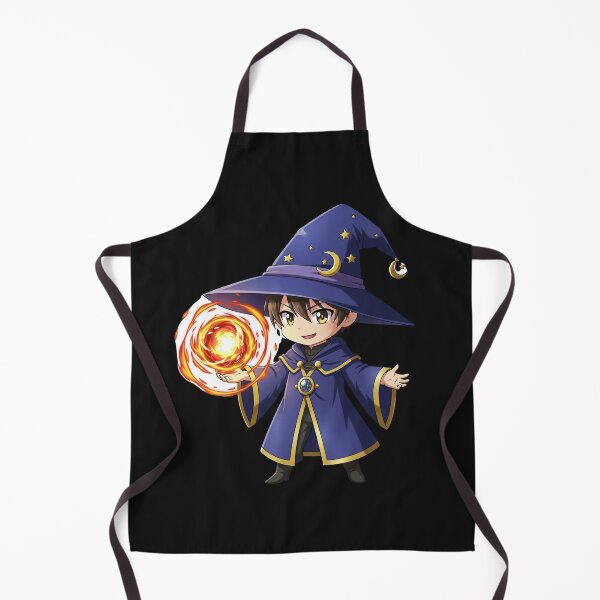 Item preview, The Little Fire Mage: Adorable Chibi Wizard Casting a Fiery Fireball Spell designed and sold by bvdesignart.