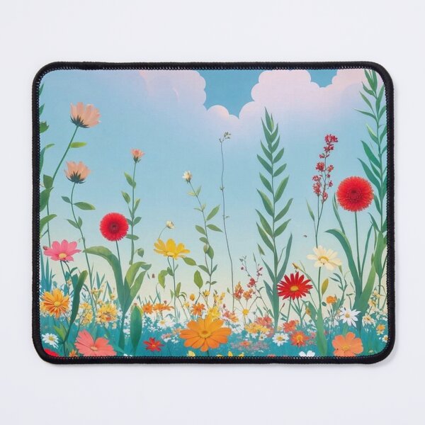 Item preview, blue sky meadow flowers classic tshirt designed and sold by anandsiva2703.