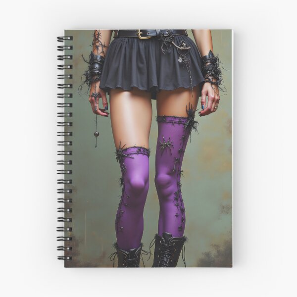 Item preview, Sexy, Slim, Goth Legs in Purple Socks designed and sold by Huskyyy Designs.
