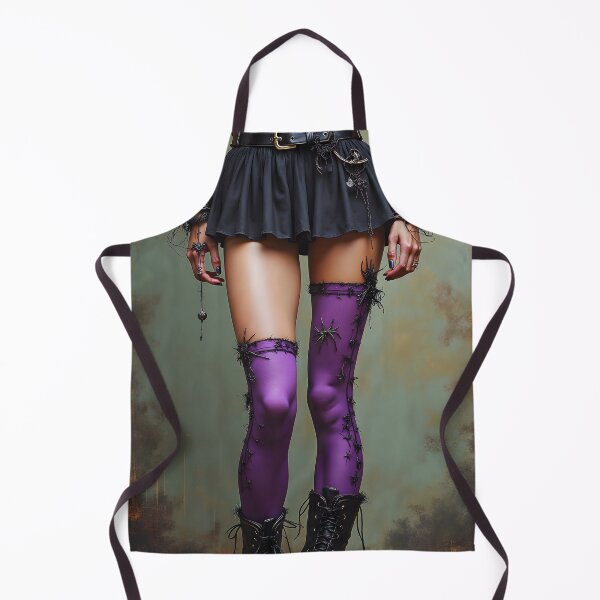 Item preview, Sexy, Slim, Goth Legs in Purple Socks designed and sold by Huskyyy Designs.