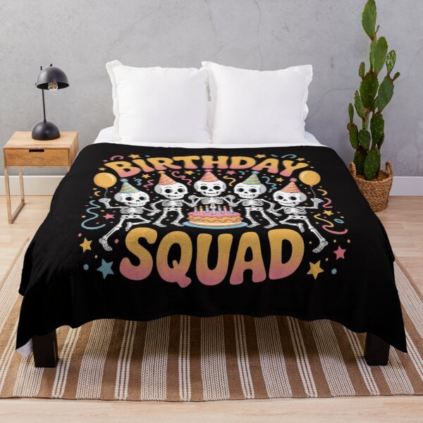 Item preview, Cute Skeleton Birthday Squad Party Crew Halloween designed and sold by VladoZork.