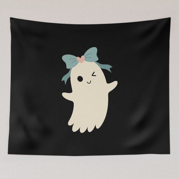 Item preview, Coquette Halloween Ghost with Bow designed and sold by Julza Art.