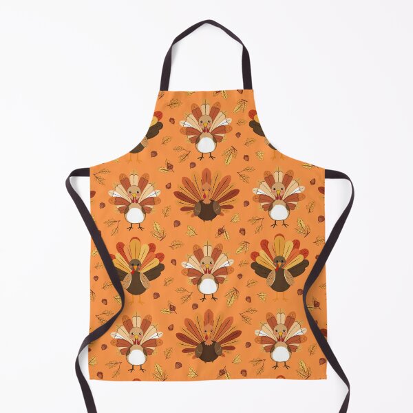 Item preview, Happy Thanksgiving Turkey Trio Naive Illustration | Warm Autumn Colors designed and sold by UnhingedBird.