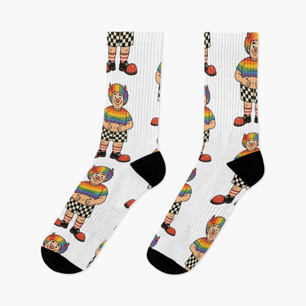 Item preview, Rainbow Pride Clown Cartoon Illustration  designed and sold by KARTICK DUTTA.
