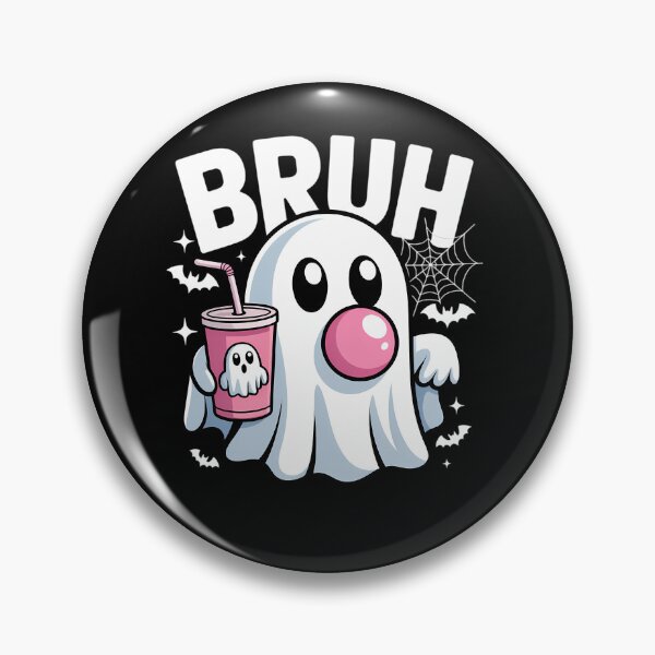 Item preview, Bruh Ghost Bubble Gum Funny Halloween Costume Spooky Season designed and sold by tabdejinti.