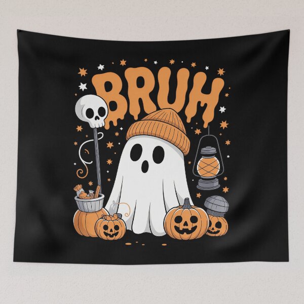 Item preview, Bruh Ghost Halloween Cute Ghost Trick Or Treat Candy designed and sold by tabdejinti.