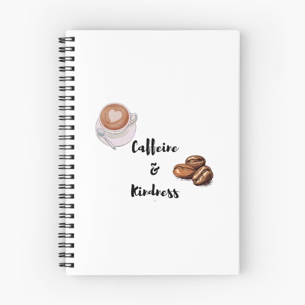 Item preview, Caffeine & Kindness - Positive Coffee Lover Quote designed and sold by Mayahoney15.
