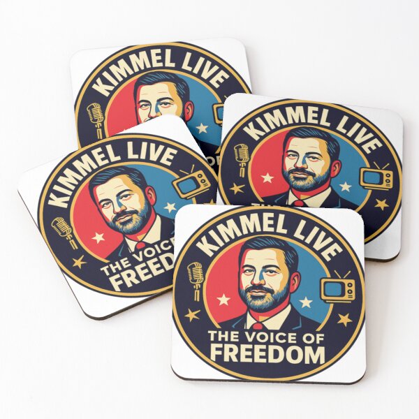 Item preview, Kimmel Live Voice Of Freedom Retro Poster designed and sold by MirandaMarotta.