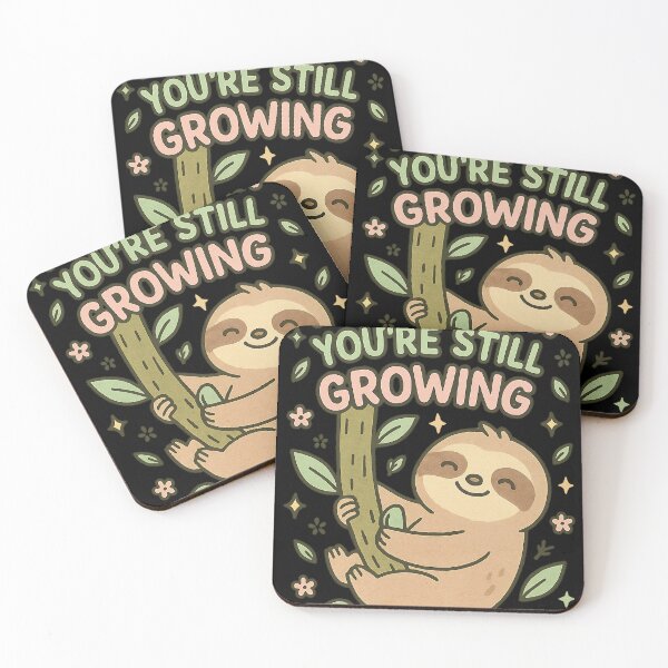 Item preview, Sloth Hugging Tree Take It Slow You're Still Growing designed and sold by RandomPrints.