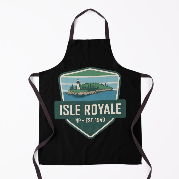 Item preview, Isle Royale National Park Retro Wilderness Badge designed and sold by Blok45.