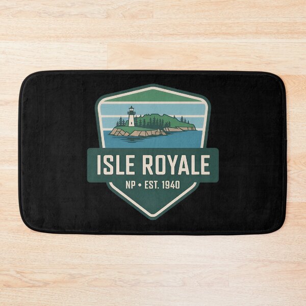 Item preview, Isle Royale National Park Retro Wilderness Badge designed and sold by Blok45.