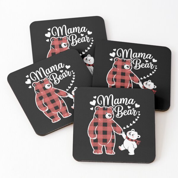 Item preview, Mama Bear Christmas Woman Red Plaid Grandma designed and sold by Bandikonsalez.