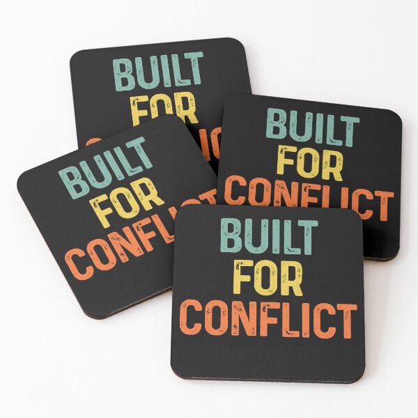 Item preview, Built For Conflict Funny Bold Quote designed and sold by itawizormanm.