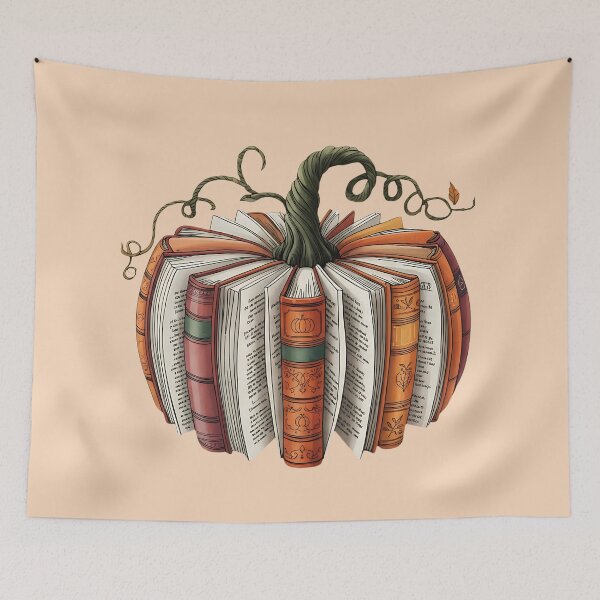 Item preview, Pumpkin Books - Halloween Art designed and sold by Frame & Fold.