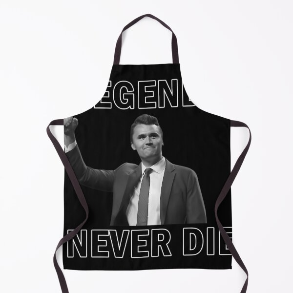 Aperçu de l'œuvre Charlie Kirk Legends Never Die Typographie audacieuse créée et vendue par JoelAnsaris.