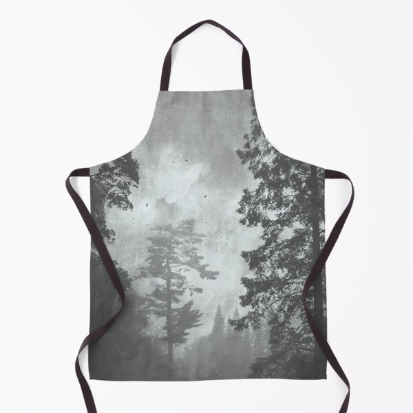 Item preview, Misty Forest Landscape In Black And White designed and sold by Dyrk Wyst Redbubble Shop.